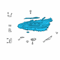 OEM 2020 Lexus ES300h Headlamp Unit With Gas Diagram - 81145-33F61