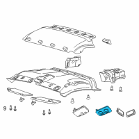 OEM Ram ProMaster 3500 Lamp-Dome Diagram - 5XW03LA6AA