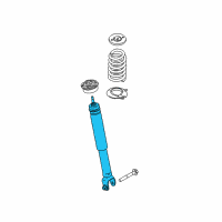 OEM 2015 Ford Special Service Police Sedan Shock Diagram - DG1Z-18125-A