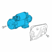 OEM 2016 Cadillac ATS Starter Diagram - 12667973