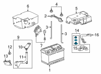 OEM 2019 Honda Ridgeline Hardware, Ground Terminal Diagram - 32603-TK8-A01