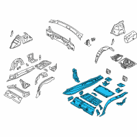 OEM 2013 BMW 335i xDrive Trunk Floor, Upper Part Diagram - 41-11-7-186-779