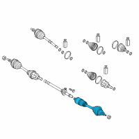 OEM 2019 Kia K900 Shaft Assembly-Drive, RH Diagram - 49501D2100