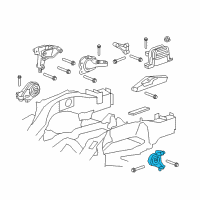 OEM GMC Front Transmission Mount Diagram - 20839833