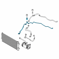 OEM 2022 BMW X2 Pressure Hose, Condenser, Evaporator Diagram - 64-53-6-805-436