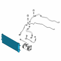 OEM 2018 BMW X1 Condenser Air Conditioning With Drier Diagram - 64-50-9-271-206