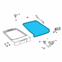 OEM 2000 Toyota Celica Weatherstrip Diagram - 67881-20141