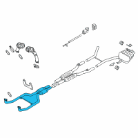 OEM 2010 BMW 550i GT Exhaust Pipe Diagram - 18-30-7-578-191