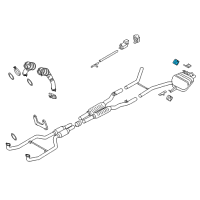 OEM 2014 BMW 550i Rubber Mounting Diagram - 18-20-7-589-950