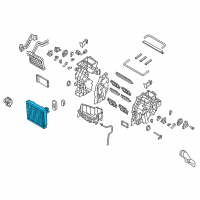 OEM Hyundai Core & Seal Assembly-Evaporator Diagram - 97139-C1000