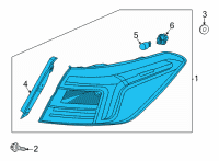 OEM Honda Civic TAILLIGHT ASSY-, R Diagram - 33500-T20-A01