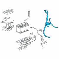 OEM 2019 Cadillac Escalade ESV Positive Cable Diagram - 84528825