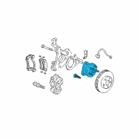 OEM 2003 Oldsmobile Silhouette Hub & Bearing Diagram - 89047684