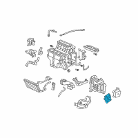 OEM Honda Motor Assembly, Temperature Passenger Diagram - 79170-SHJ-A41