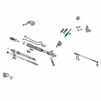 OEM 2005 Acura RSX Valve Sub-Assembly, Steering Diagram - 53641-S6M-A03