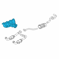 OEM 2001 GMC Sierra 2500 Manifold Diagram - 12605246