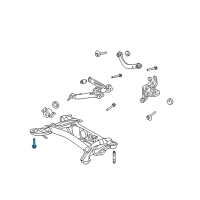 OEM 2012 Toyota Matrix Suspension Crossmember Bolt Diagram - 90119-A0242