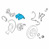 OEM 2016 Chevrolet Impala Caliper Assembly Diagram - 13279639
