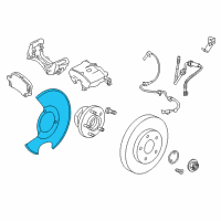 OEM 2017 Buick Cascada Splash Shield Diagram - 13394838