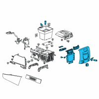 OEM 2017 Cadillac Escalade ESV Rear Panel Diagram - 23288624