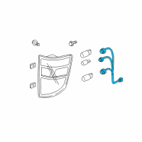 OEM 2010 Honda Ridgeline Socket Diagram - 33502-SJC-A01