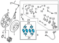 OEM 2021 Kia Seltos Pad Kit-Rear Disc Br Diagram - 58302Q5A00