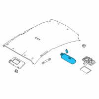 OEM 2019 Nissan Versa Lamp Assembly Map Diagram - 26430-2FJ2A