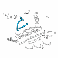 OEM GMC Acadia Filler Pipe Diagram - 23164963