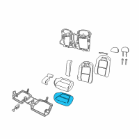 OEM 2006 Pontiac GTO Pad, Rear Seat Cushion Diagram - 92144770