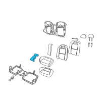 OEM Pontiac GTO Cover, Rear Seat Cushion Center Diagram - 92147441