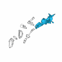 OEM Toyota Avalon Column Assembly Diagram - 45250-AC012