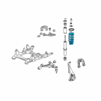 OEM Cadillac STS Front Spring Diagram - 25810845