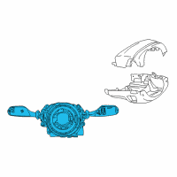 OEM 2018 BMW 750i xDrive Steering Column Switch Unit Diagram - 61-31-6-821-583