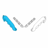 OEM 2000 Lincoln LS Manifold Diagram - XW4Z-9430-AE