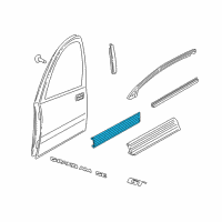 OEM Pontiac Grand Am Body Side Molding Diagram - 88898960