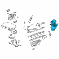 OEM 2016 Cadillac CTS Air Outlet Tube Diagram - 22844630