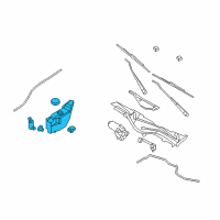 OEM 2011 Ford Crown Victoria Reservoir Assembly Diagram - 8W7Z-17618-B