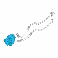 OEM BMW 335d Heat Exchanger Oil Cooler Diagram - 17-21-7-529-499