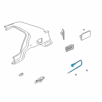 OEM 2003 Hyundai Elantra Catch & Cable Assembly-Fuel Filler Diagram - 81590-2D000