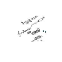 OEM Acura RSX Rubber, Exhaust Mounting Diagram - 18215-S5D-A01