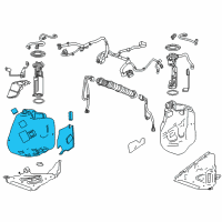 OEM 2017 Chevrolet Corvette Fuel Tank Diagram - 84219478