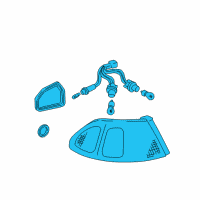 OEM 1998 Toyota Corolla Tail Lamp Assembly Diagram - 81560-02070