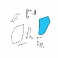 OEM Scion Surround Weatherstrip Diagram - 62331-12260-B0