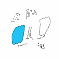 OEM Scion Surround Weatherstrip Diagram - 62311-12240-B0