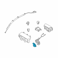 OEM 2012 Hyundai Genesis Coupe Angular Velocity Sensor Diagram - 93480-2M000