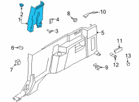 OEM Ford Bronco TRIM - LOAD COMPARTMENT Diagram - M2DZ-9831012-AB