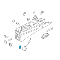 OEM 2016 Lincoln MKX Courtesy Lamp Diagram - FT4Z-13783-B