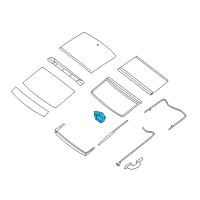 OEM 2021 Nissan Maxima Motor Assy-Sunroof Diagram - 91295-4RA2A