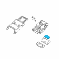 OEM 2014 Kia Sedona Conversation Mirror Assembly Diagram - 928044D000QW