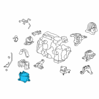 OEM 2013 Honda Accord Mounting Rub Assy, Eng Diagram - 50830-T2F-A11